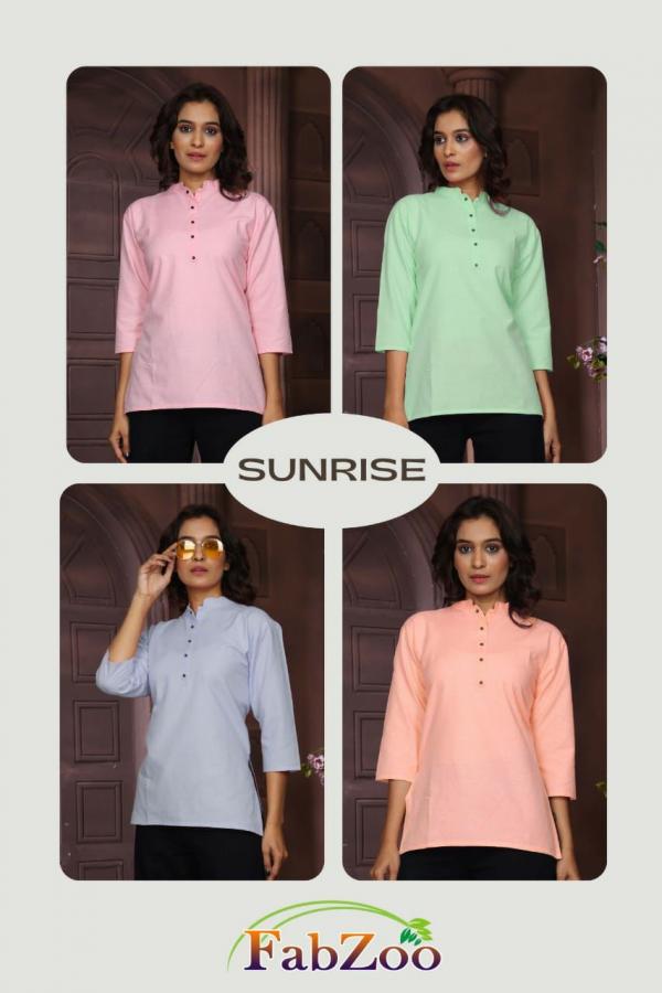 Fabzoo Sunrise  Cotton Designer Exclusive Top Colleection